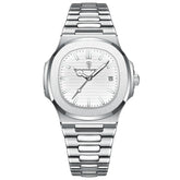 POEDAGAR carré luxe hommes montre-bracelet étanche lumineux Date en acier inoxydable mâle horloge affaires sport montres à Quartz pour hommes