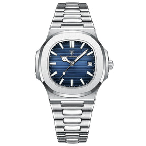 POEDAGAR carré luxe hommes montre-bracelet étanche lumineux Date en acier inoxydable mâle horloge affaires sport montres à Quartz pour hommes